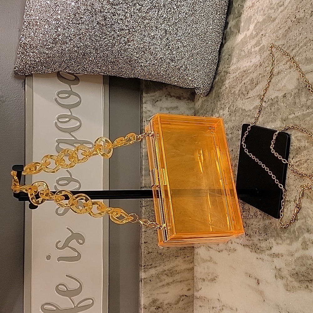 Acrylic Fashion Orange Crossbody